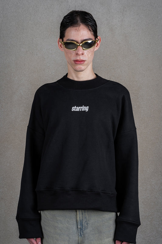 Crewneck Black Cropped